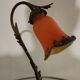 Two art nouveau style tulip lamps signed art de France