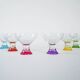 Set of dessert bowls, Italian design, 1980s, production: Italy
