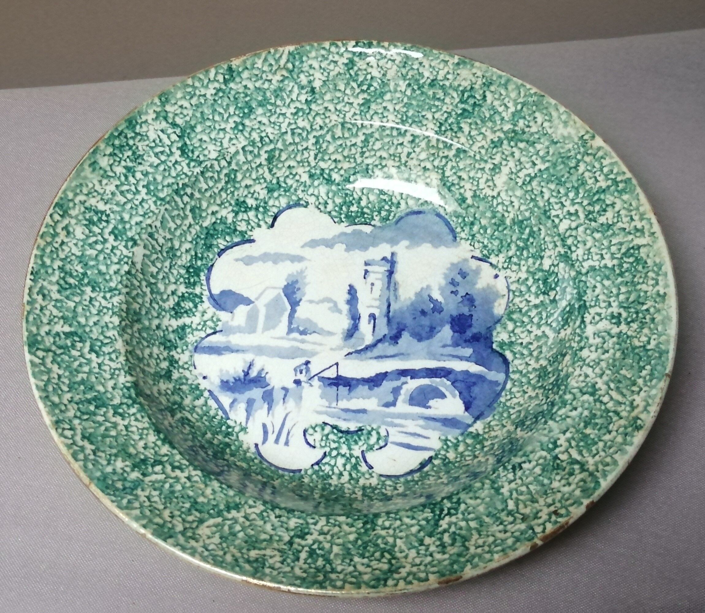 Old hollow dish opaque porcelain by digoin