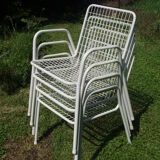 7 vintage italian armchairs model Rio Emu 60s