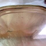Large gilded copper serving tray early 20th century
