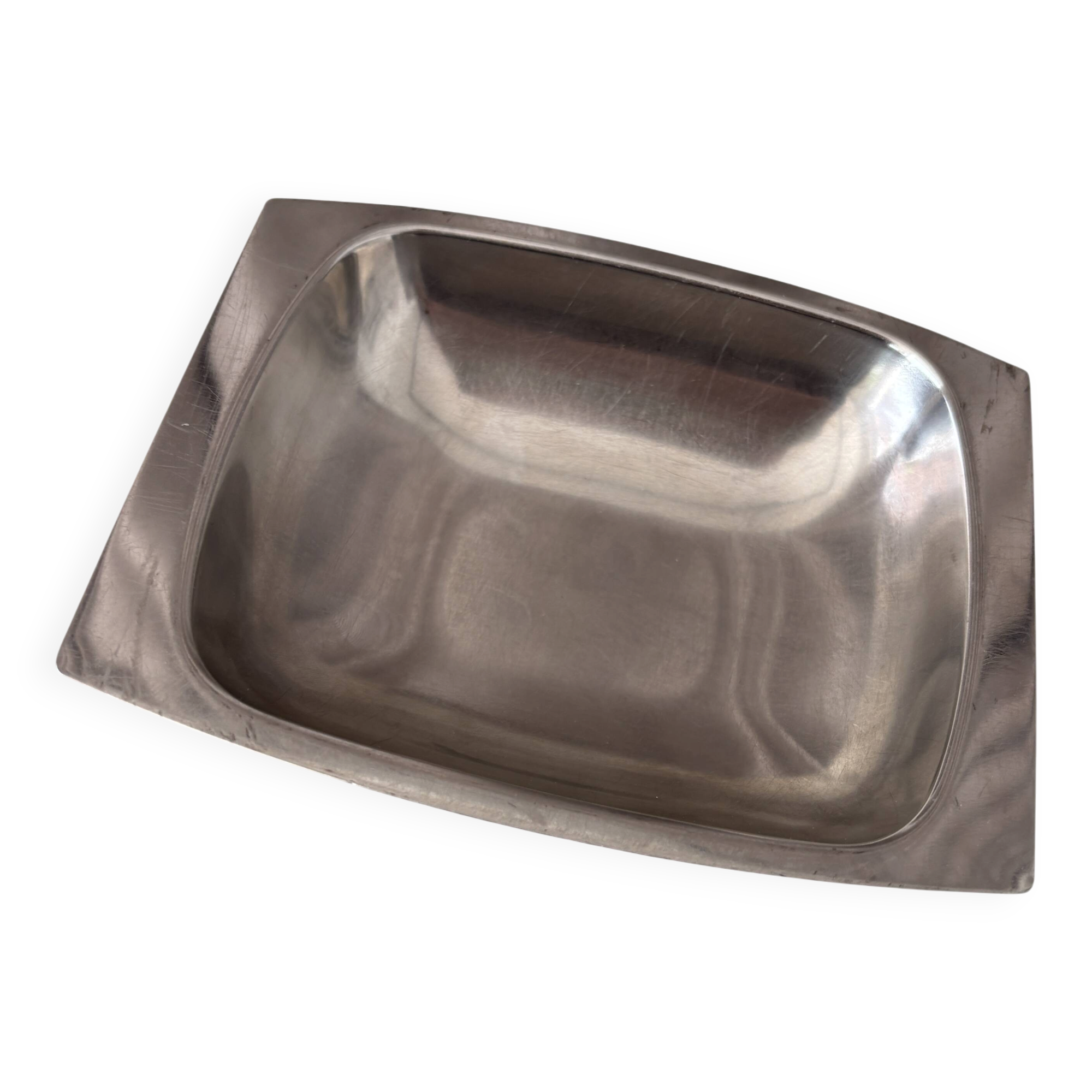 Vintage stainless steel dish / catchall AS Sweden