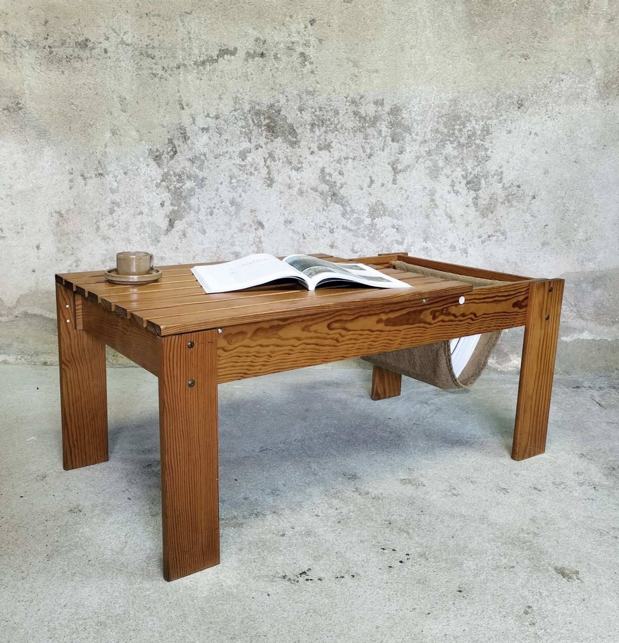 Vintage wooden coffee table