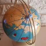 Globe Terrestre Mappemonde "Radio-Célard" Year 1955