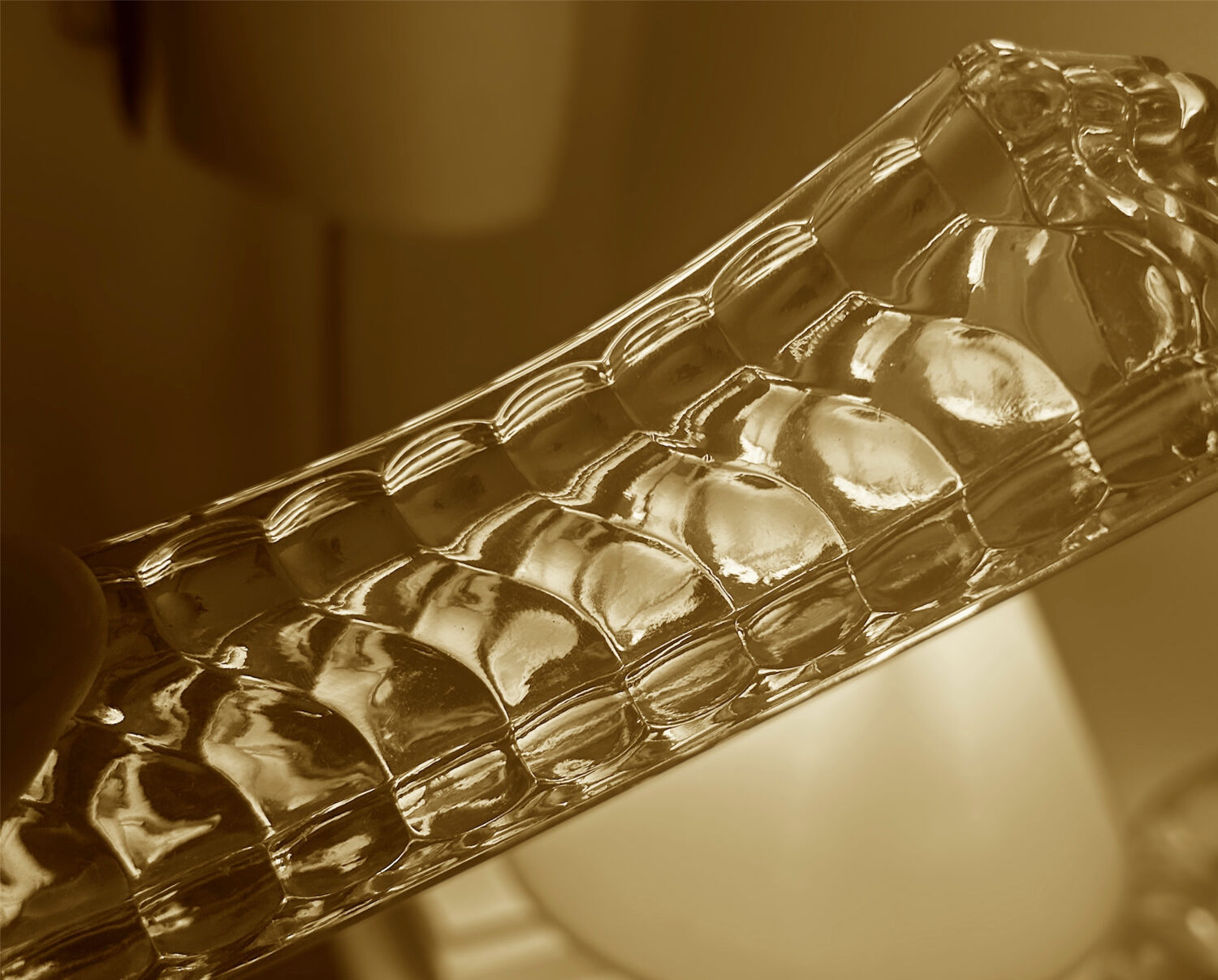 Baccarat signed modular centrepiece in solid crystal.