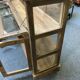 Vitrine comptoir en bois exotique