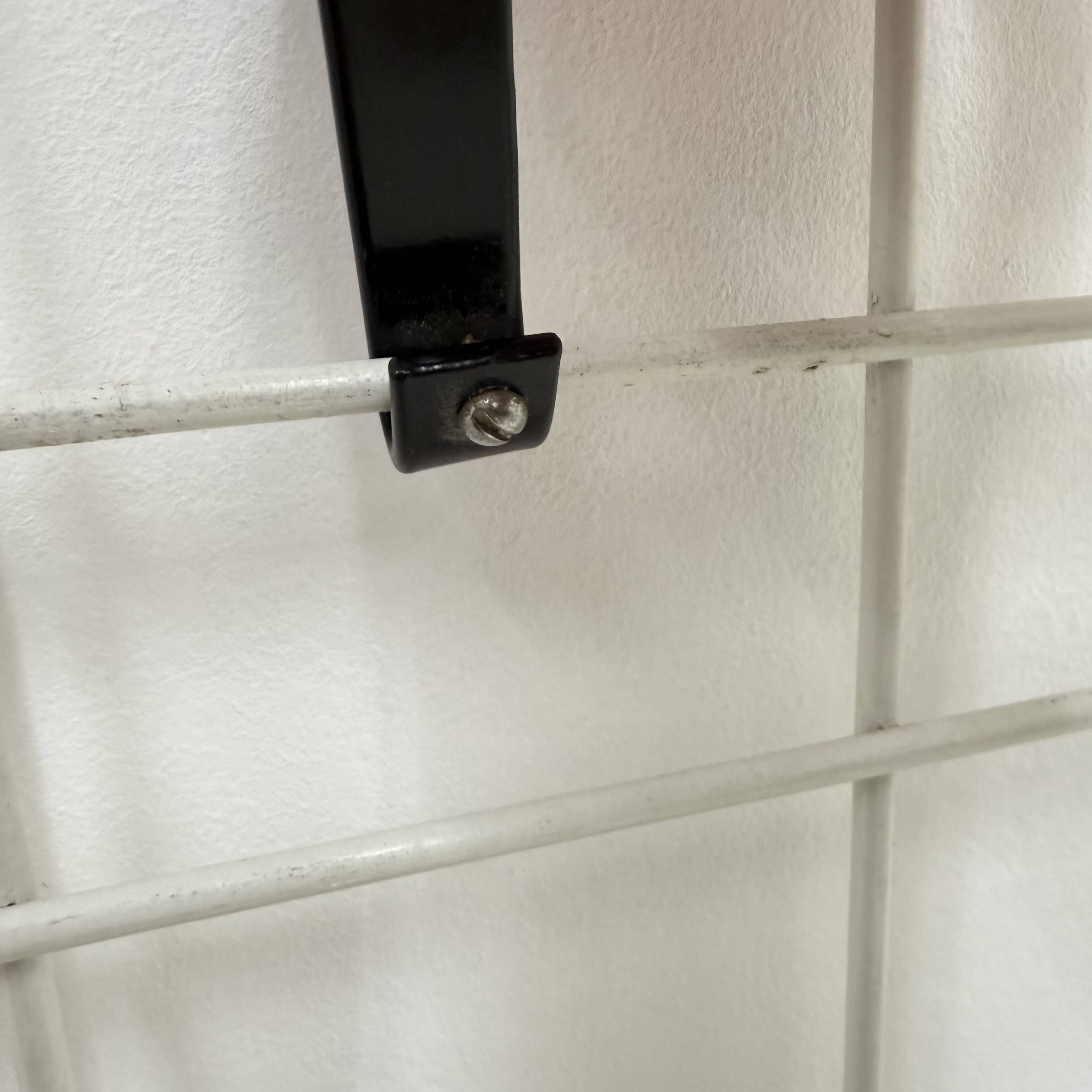 Vintage wire metal wall coat rack , 1960s