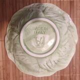 Slip cabbage leaf and asparagus