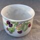 Cache pot glazed ceramic slip vintage fruits