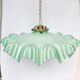 Suspension en opaline vert pastel jupée