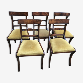 Set of 6 english chairs