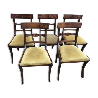 Set of 6 english chairs