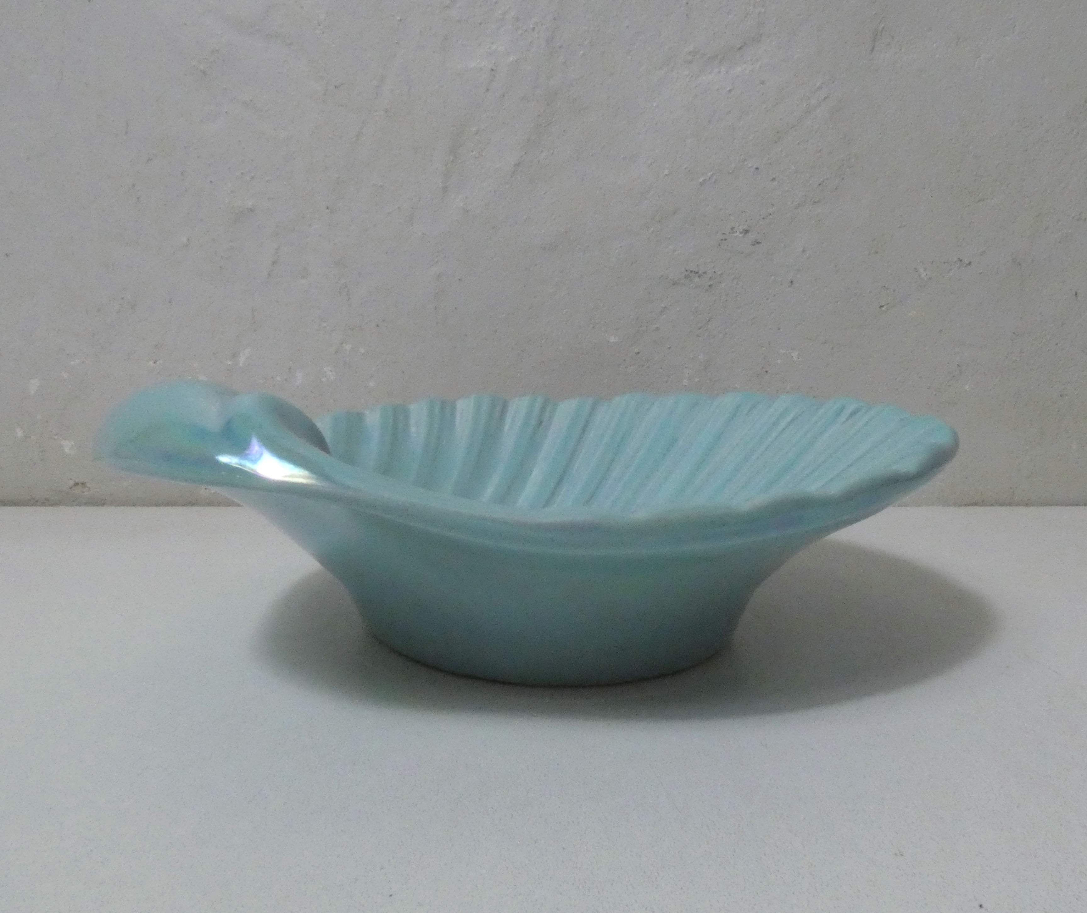 Empty pocket vintage iridescent shell