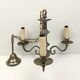 Chandelier 3 branches in brass tin color