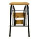 Tabouret escabeau 3 marches relooké
