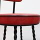 Set barkrukken gietijzer rood skai
