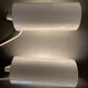 Paire d'appliques murales blanches rouleaux Ikea 1980