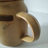 Stoneware coffee/tea pot from Sarreguemines, Lorraine, 70s.