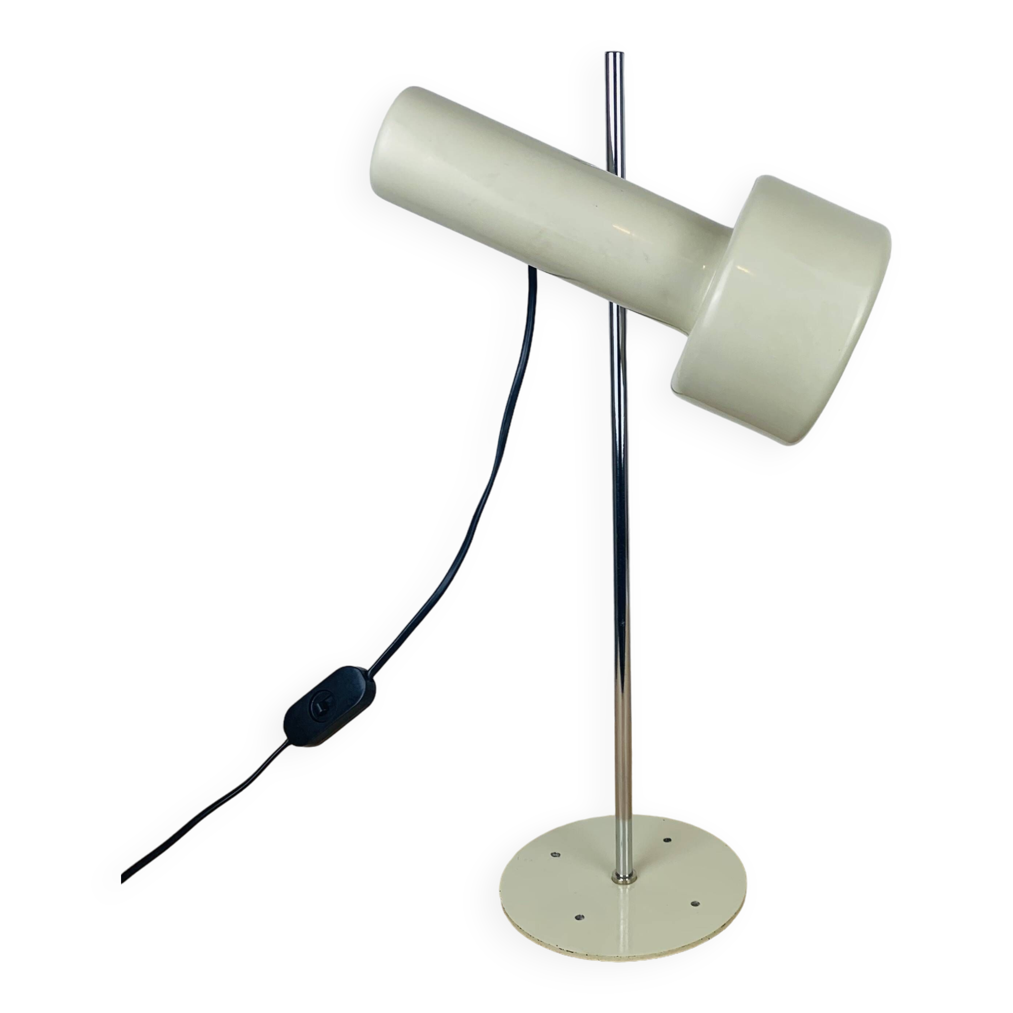 Desk spot lamp, 1950s, beige metal