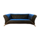 Rolf Benz 2-seater black leather sofa, Germany, 1980s