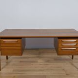 Mid-Century Teak Desk by I.B Kofod-Larsen for Seffle Möbelfabrik, Sweden, 1950s