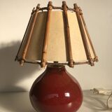Red ceramic lamp