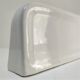 Vintage white glazed ceramic wall shelf