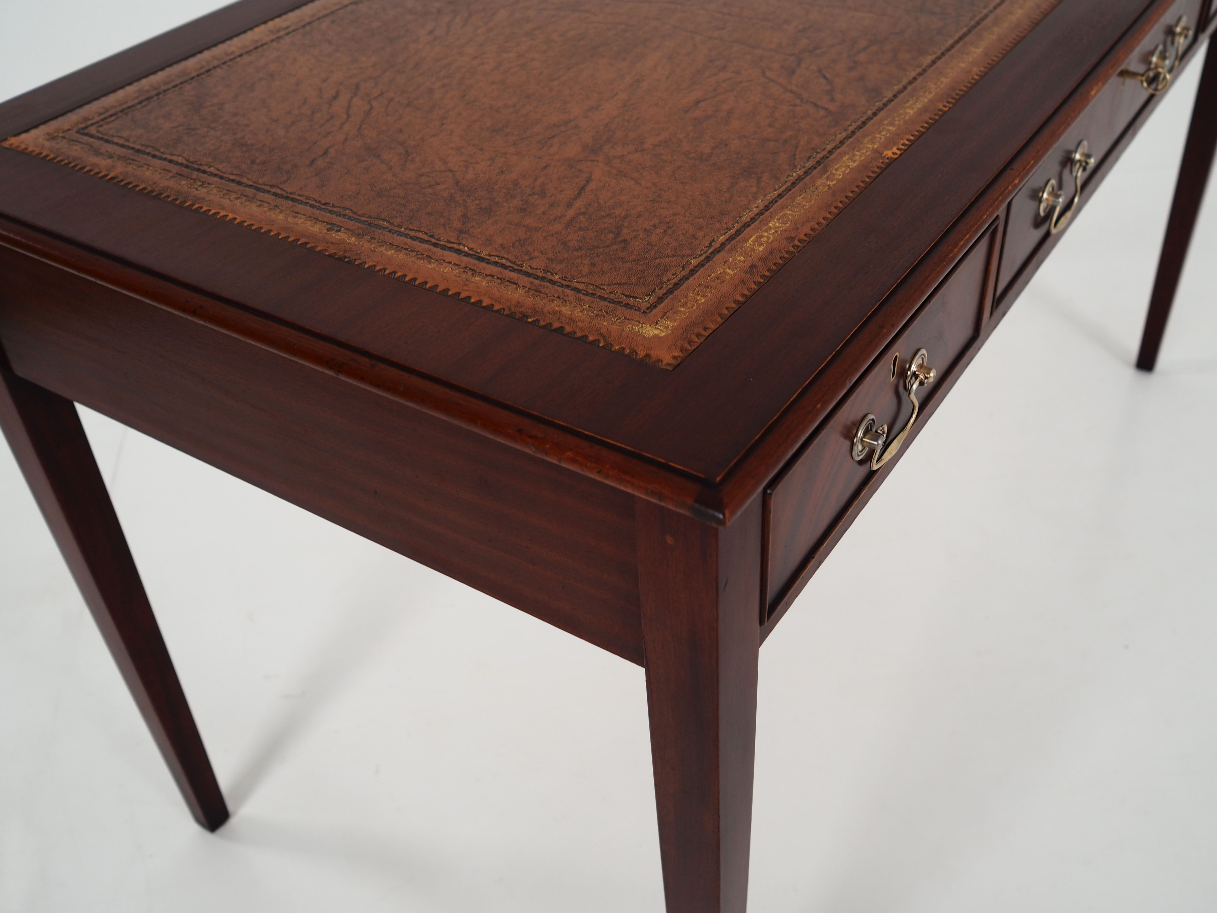 Mahogany desk scandinavian design of the 70s
