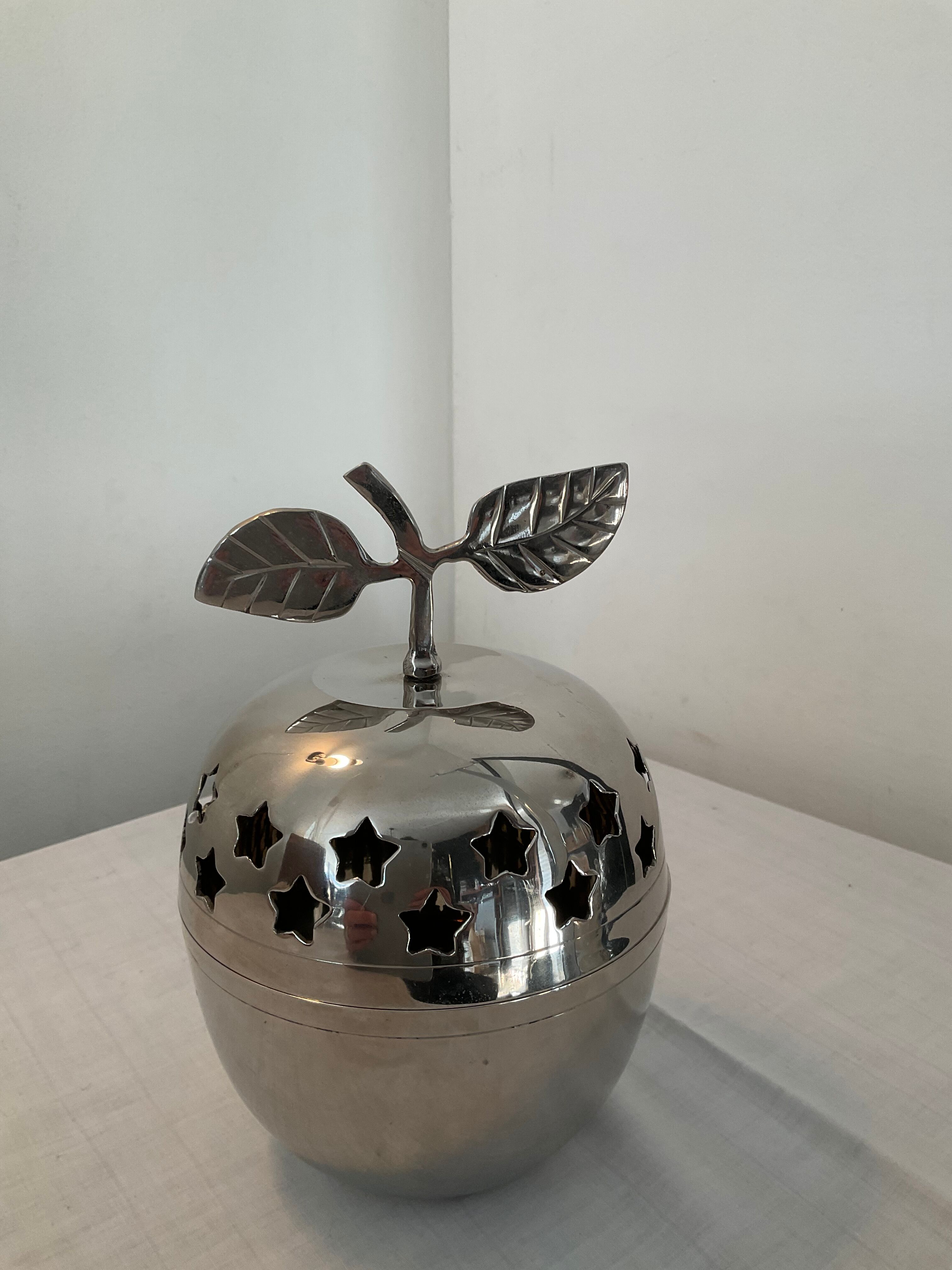 Seau à glace pomme vintage années 70