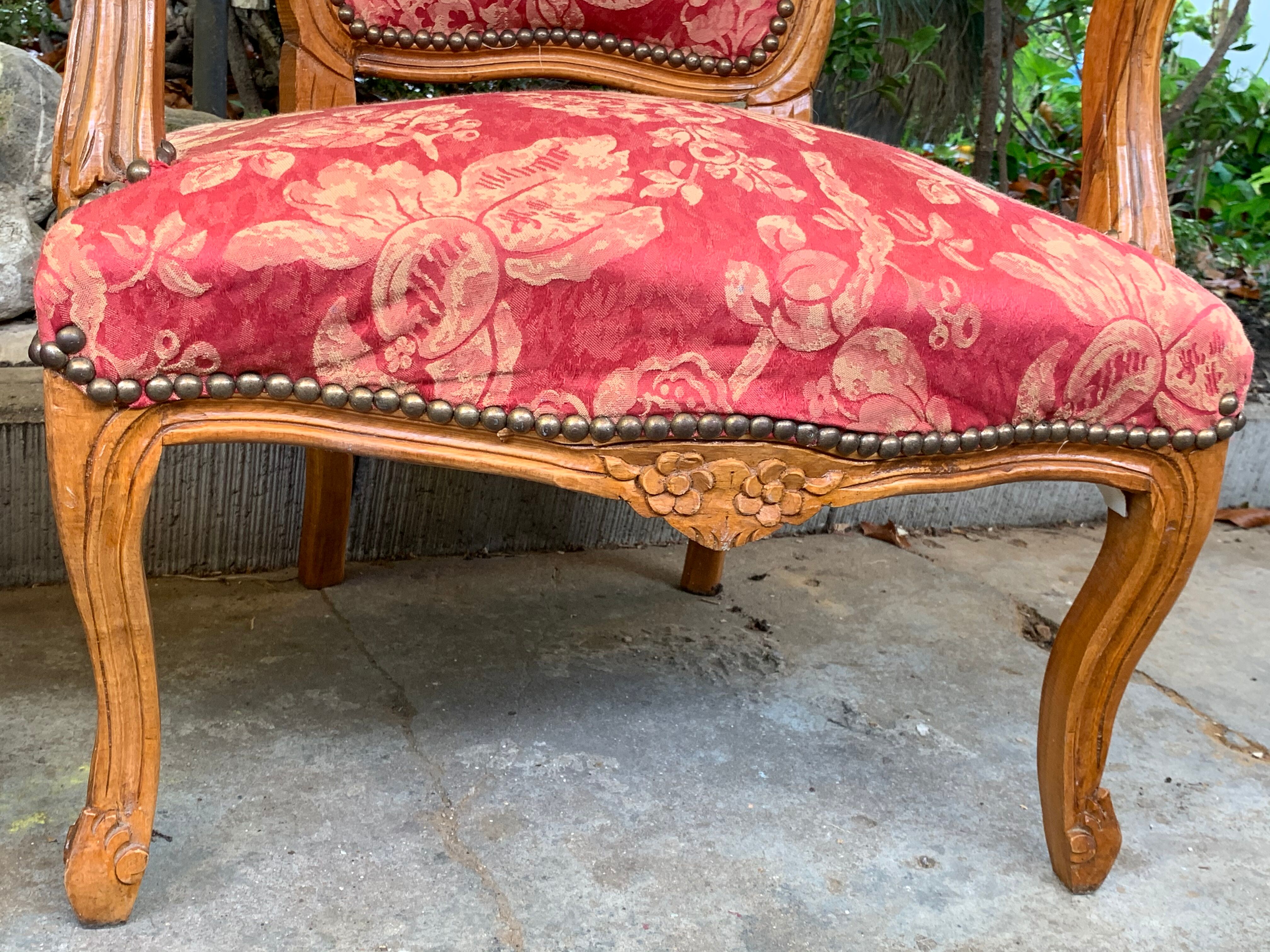 Pair of pink armchairs