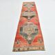 3x12 Turkish Vintage Runner, Boho Hallway Rug, 83x350 Cm