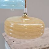 Clichy glass triptych suspension