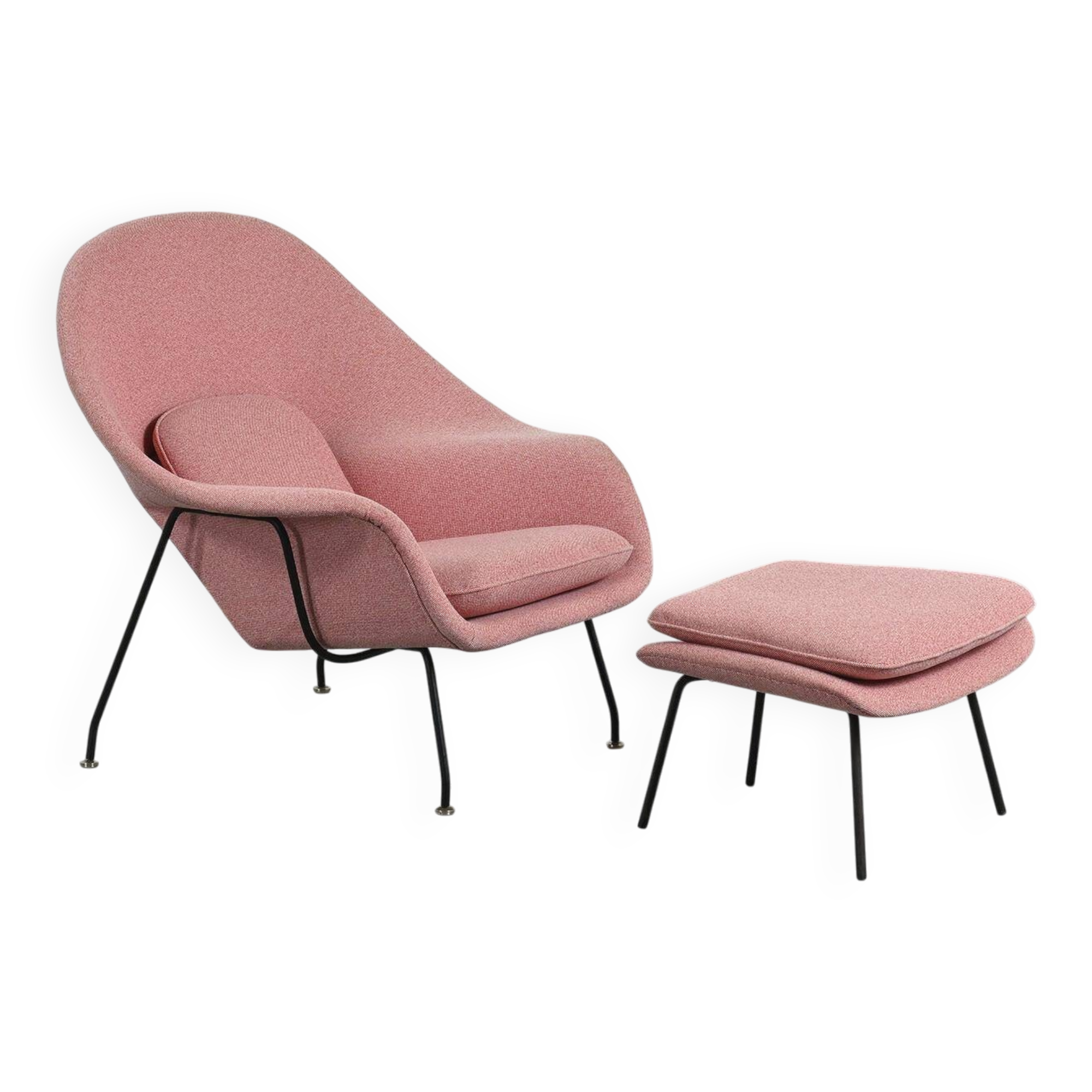 Womb Chair 1st edition by Eero Saarinen, Knoll circa 1948.