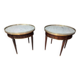 Pair of Louis XVI bouillotte tables