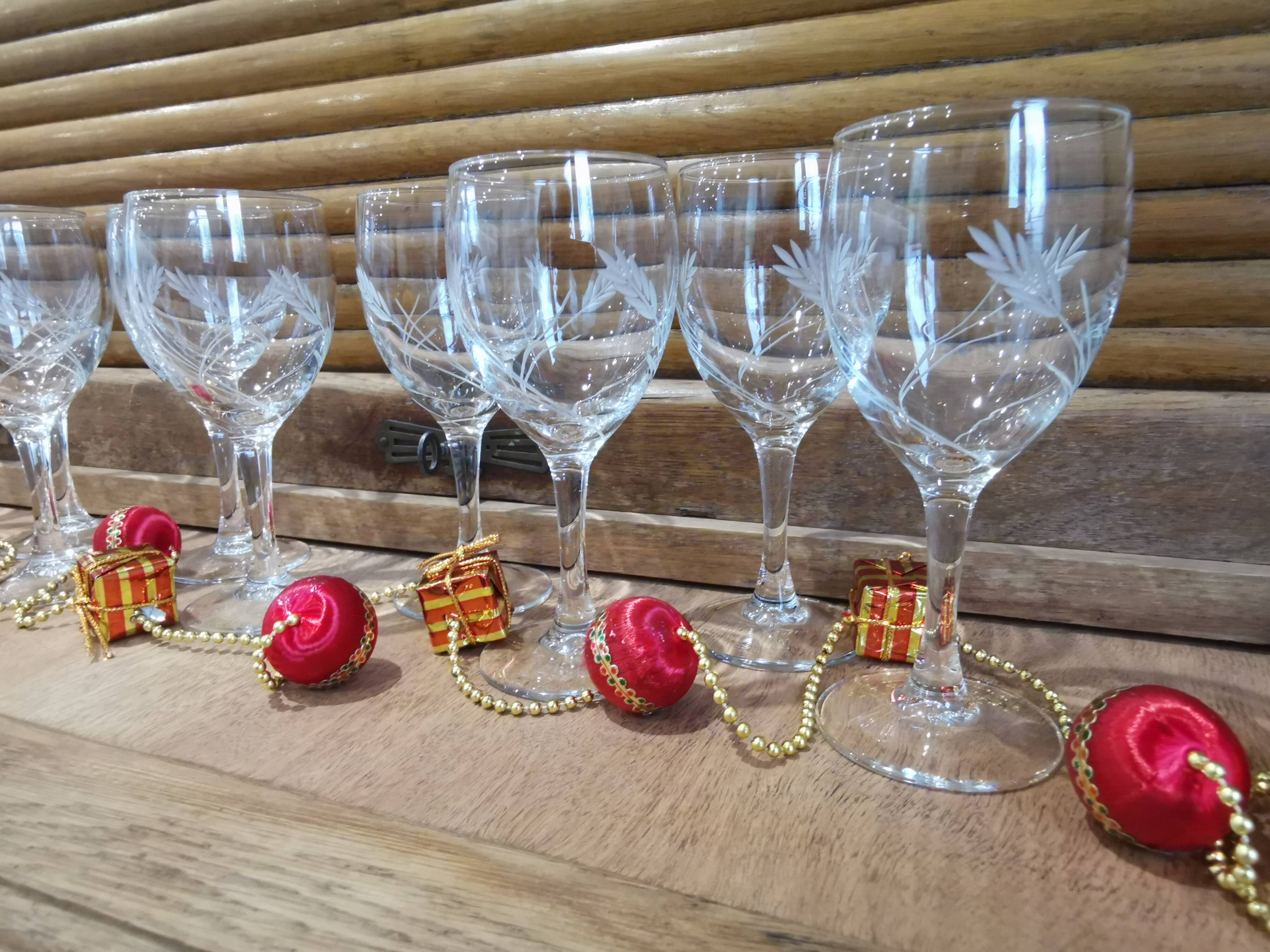 10 wine glasses Luminarc model "sheaf epi de blè"