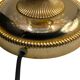 Vintage brass table lamp – with crystal drops and Art Deco style