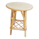 Tabouret en rotin vintage