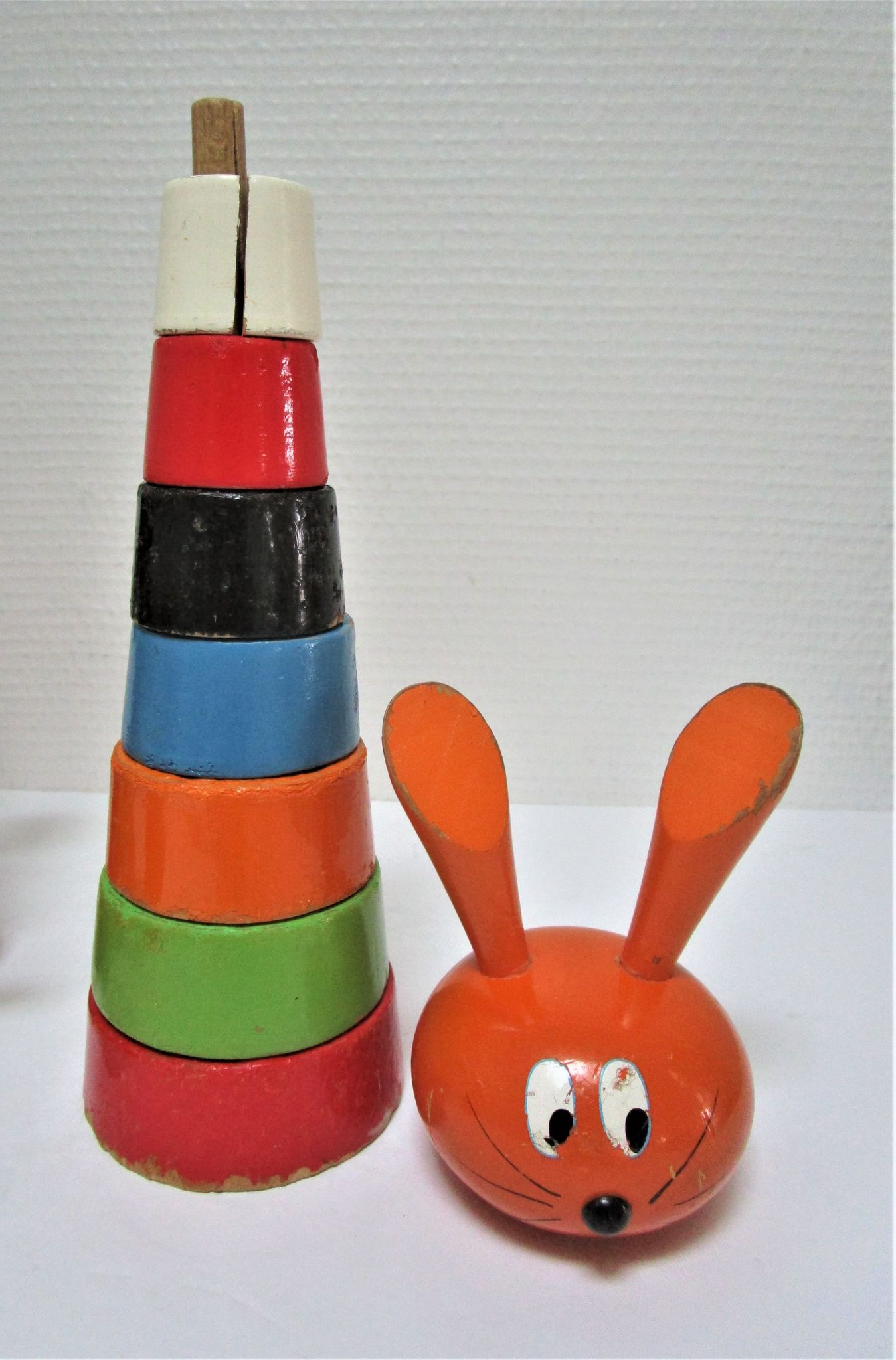 three toys wood nice snail rabbit vintage design FMF Kouvalias