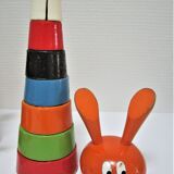 three toys wood nice snail rabbit vintage design FMF Kouvalias