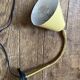 Vintage adjustable wall light – yellow metal and brass – 1960s