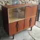 Scandinavian teak buffet with showcase and secretary - 1960