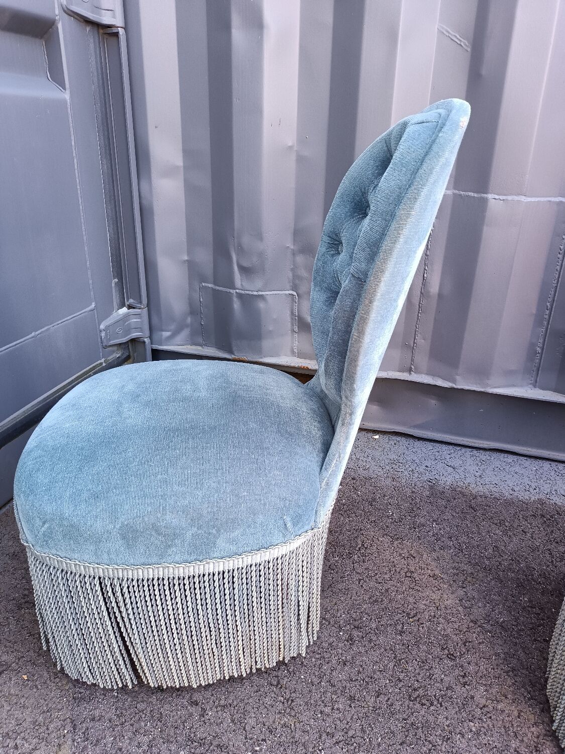 Paire de chauffeuses fauteuils anciens