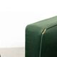 Fauteuil sen tissu vert foncé années 60