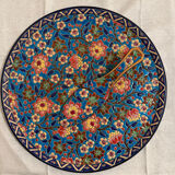 Dish and pie server in Longwy enamel.