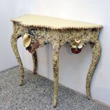 Mid-century french shell console table
