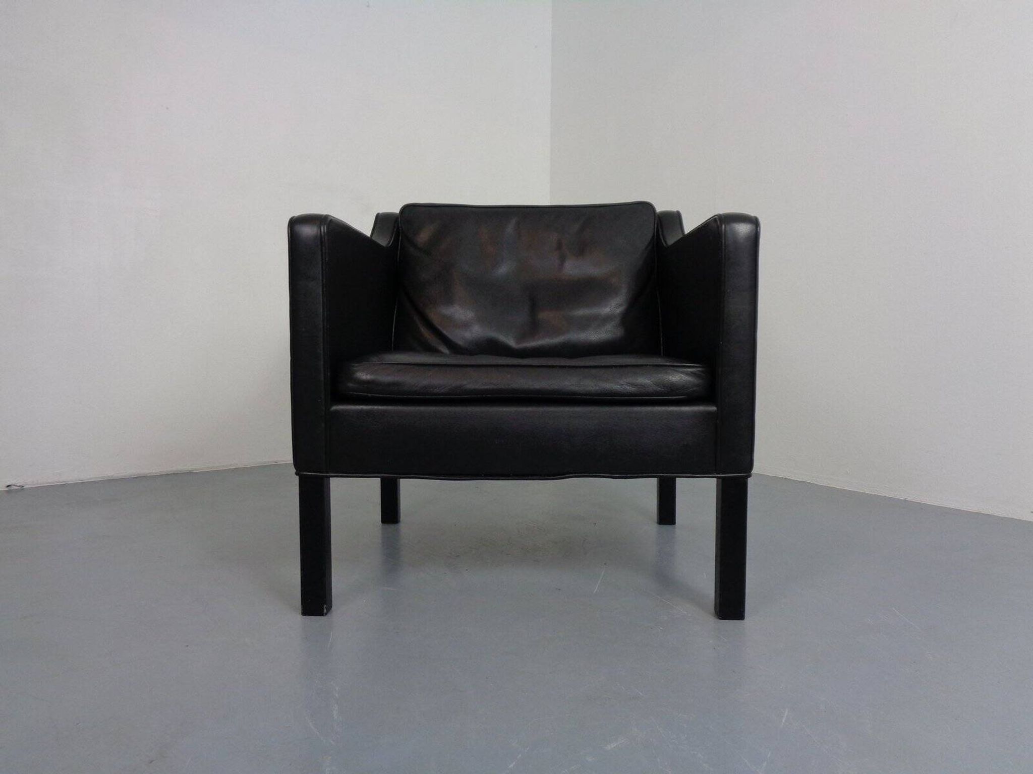 2321 Leather Armchair by Børge Mogensen for AS Fredericia Stolefabrik, Denmark, 1960s