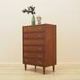 Danish teak chest of drawers with six drawers and lockable top drawer, 1960s