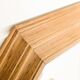 Miroir vintage octogonal en bois massif, style Mid-Century