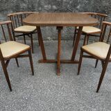 Table and chairs Thonet years 60