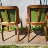 Paire chaises gondole bois